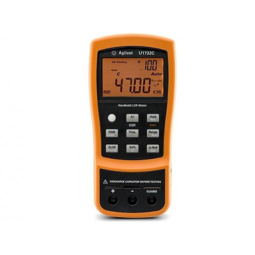 U1732C; LCR meter; LCD (20000); 2/20/200/2k/20k/200k/2M/20M/200MΩ; 337g; KEYSIGHT TECHNOLOGIES