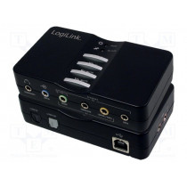UA0099; PC extension card: sound; USB 2.0,stereo 7.1; LOGILINK