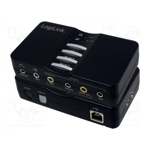 UA0099; PC extension card: sound; USB 2.0,stereo 7.1; LOGILINK