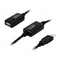 UA0143; Repeater USB; USB 1.1,USB 2.0; USB A socket,USB A plug; 10m; LOGILINK