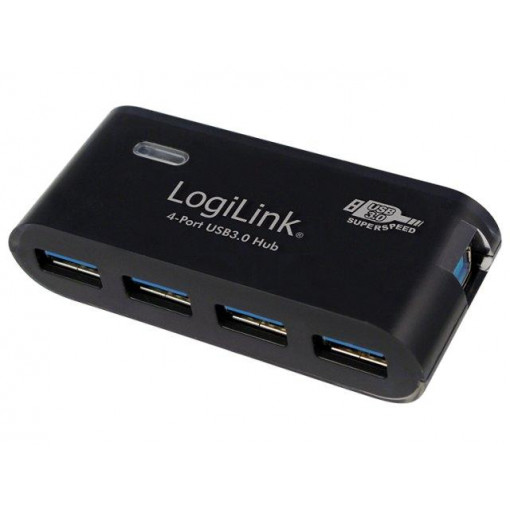 UA0170; Hub USB; USB 1.1,USB 2.0,USB 3.0; PnP; Number of ports: 4; 5Gbps; LOGILINK