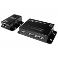 UA0252; USB extender; USB 1.1,USB 2.0; black; Cat: 5e,6; LOGILINK