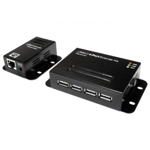 UA0252; USB extender; USB 1.1,USB 2.0; black; Cat: 5e,6; LOGILINK