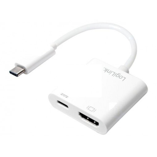UA0257; Adapter; USB 3.0; HDMI socket,USB C Power Delivery,USB C plug; LOGILINK