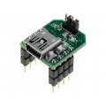 UB232R; Module: USB; UART; USB B mini,pin strips; -40÷85°C; 5VDC; FTDI