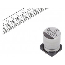 UCV1E561MNL1GS; Capacitor: electrolytic; low impedance; SMD; 560uF; 25VDC; Ø8x10mm; NICHICON