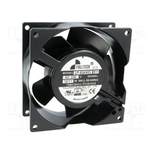 UF92AM23-H; Fan: AC; axial; 230VAC; 92x92x38mm; 75m3/h; 37dBA; ball bearing; FULLTECH