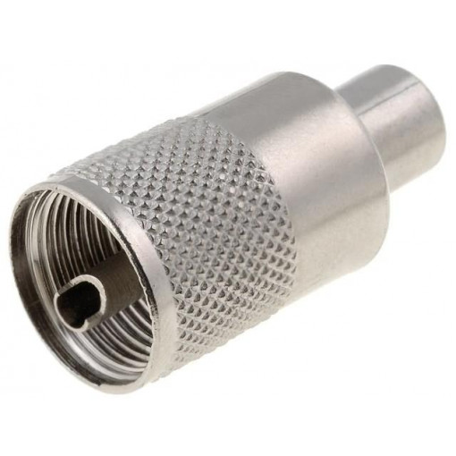 ; Plug; UHF (PL-259); male; straight; RG59; soldering,twist-on; ; Plug; UHF (PL-259); male; straight; RG59; soldering,twist-on;