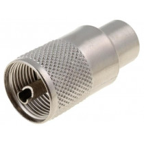; Plug; UHF (PL-259); male; straight; RG213; soldering,twist-on;  ; Plug; UHF (PL-259); male; straight; RG213; soldering,twist-on;
