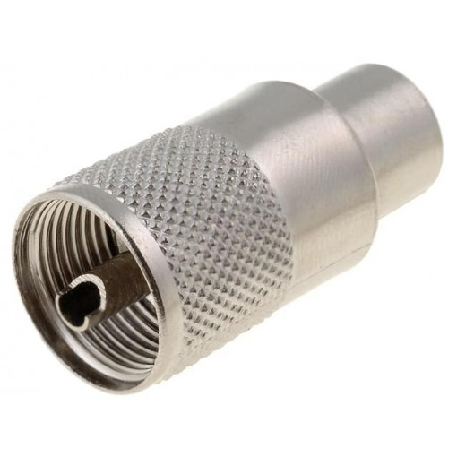; Plug; UHF (PL-259); male; straight; RG213; soldering,twist-on; ; Plug; UHF (PL-259); male; straight; RG213; soldering,twist-on;