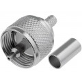 ; Plug; UHF (PL-259); male; straight; RG58; soldering,crimped;  ; Plug; UHF (PL-259); male; straight; RG58; soldering,crimped;