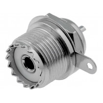; Socket; UHF (SO-239); female; straight; soldering;  ; Socket; UHF (SO-239); female; straight; soldering;