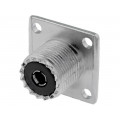 ; Socket; UHF (SO-239); female; straight; soldering; 18x18mm;  ; Socket; UHF (SO-239); female; straight; soldering; 18x18mm;