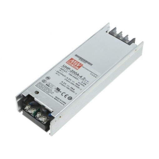 UHP-200A-4.2; Power supply: switched-mode; for LED sign panels; 168W; 4.2VDC; MEAN WELL