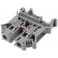 UK 6 N 3004524; Splice terminal: rail; 0.2÷6mm2; ways: 1; terminals: 2; grey; 800V; PHOENIX CONTACT