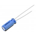 UKA0J221MED; Capacitor: electrolytic; THT; 220uF; 6.3VDC; Ø6.3x11mm; ±20%; 2000h; NICHICON