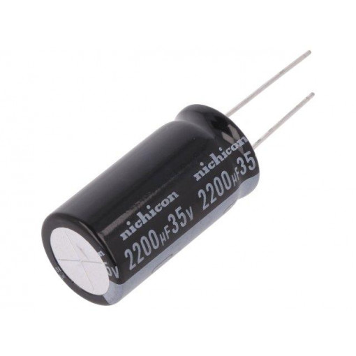 UKL1V222MHD; Capacitor: electrolytic; THT; 2200uF; 35VDC; Ø18x35.5mm; ±20%; NICHICON