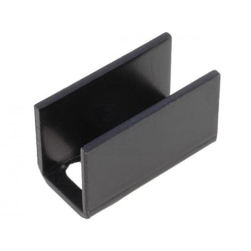 ; Heatsink: moulded; U; SOT32,TO126; black; L: 25mm; W: 12mm; H: 15mm; 