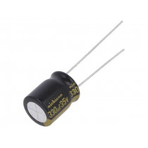 UKW1V331MPD; Capacitor: electrolytic; THT; 330uF; 35VDC; Ø10x12.5mm; Pitch: 5mm; NICHICON