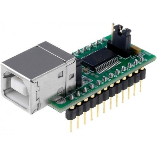 UM232R; Module: USB; UART; USB B,pin strips; -40÷85°C; 3.3÷5.25VDC; FTDI UM232R; Module: USB; UART; USB B,pin strips; -40÷85°C; 3.3÷5.25VDC; FTDI