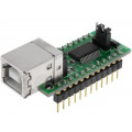 UM245R; Module: USB; FIFO; DIP24,USB B; -40÷85°C; 3.3÷5.5VDC; FTDI