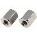 N-L0500-0600-04; Set of nuts for D-Sub; UNC4-40; Kit: nut x2; 6mm; CONNFLY N-L0500-0600-04; Set of nuts for D-Sub; UNC4-40; Kit: nut x2; 6mm; CONNFLY