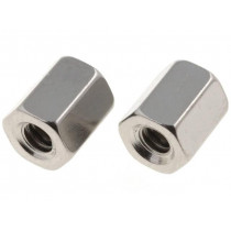 N-L0500-0600-04; Set of nuts for D-Sub; UNC4-40; Kit: nut x2; 6mm; CONNFLY