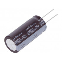 UPM1A103MHD; Capacitor: electrolytic; low impedance; THT; 10000uF; 10VDC; ±20%; NICHICON