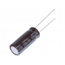 UPM1A122MPD; Capacitor: electrolytic; low impedance; THT; 1200uF; 10VDC; ±20%; NICHICON
