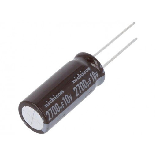 UPM1A272MHD; Capacitor: electrolytic; low impedance; THT; 2700uF; 10VDC; ±20%; NICHICON