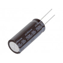 UPM1H152MHD; Capacitor: electrolytic; low impedance; THT; 1500uF; 50VDC; ±20%; NICHICON