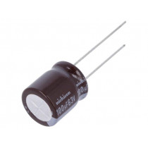 UPM1J101MHD6; Capacitor: electrolytic; low impedance; THT; 100uF; 63VDC; ±20%; NICHICON