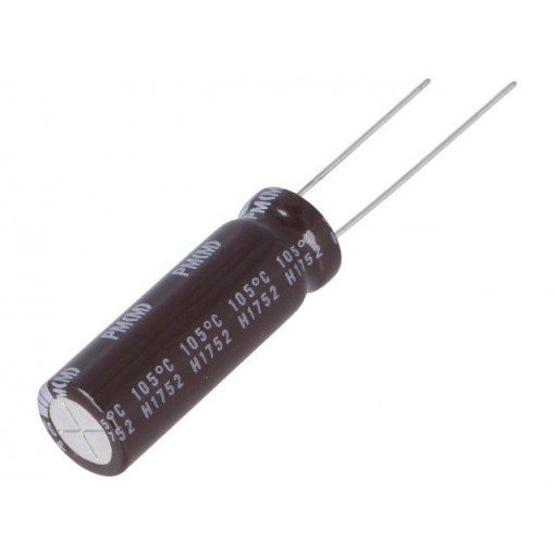 UPM1K121MPD; Capacitor: electrolytic; low impedance; THT; 120uF; 80VDC; ±20%; NICHICON