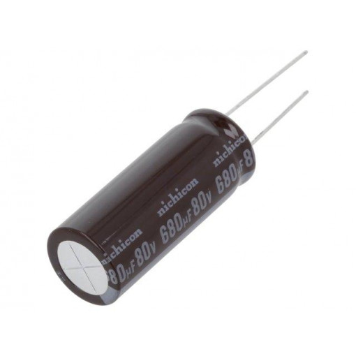 UPM1K681MHD; Capacitor: electrolytic; low impedance; THT; 680uF; 80VDC; ±20%; NICHICON