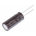 UPT2P820MHD; Capacitor: electrolytic; THT; 82uF; 220VDC; Ø12.5x31.5mm; ±20%; NICHICON