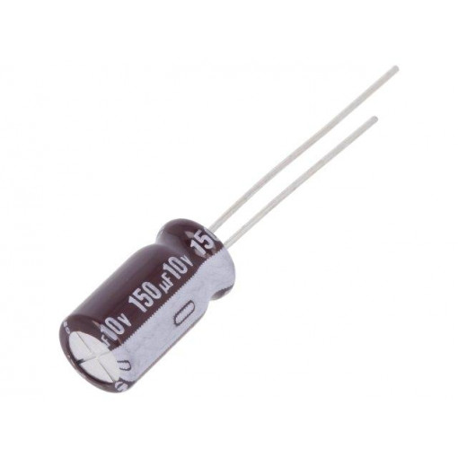 UPV1A151MGD; Capacitor: electrolytic; low impedance; THT; 150uF; 10VDC; ±20%; NICHICON
