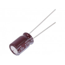 UPV1A271MGD; Capacitor: electrolytic; low impedance; THT; 270uF; 10VDC; ±20%; NICHICON