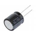 URZ2E680MHD; Capacitor: electrolytic; THT; 68uF; 250VDC; Ø18x20mm; Pitch: 7.5mm; NICHICON