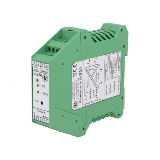 U-S2A-0...5A-3; Converter: current; DIN; 0÷5A; 18÷350VDC; IP20; 22.5x114.5x99mm; LABOR-ASTER