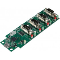 USB-COM232-PLUS4; Module: USB; RS232,USB; D-Sub 9pin x4,USB B mini; -40÷85°C; 1Mbps; FTDI