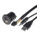 C5701-USB; USB/AUX adapter; Nissan; USB A socket,Jack 3,5mm 4pin socket; PER.PIC.