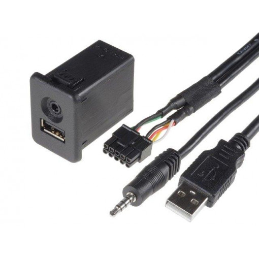 C6001-USB; USB/AUX adapter; Opel; USB A socket,Jack 3,5mm 4pin socket; PER.PIC.