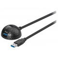 95918; Cable; USB 1.1,USB 2.0,USB 3.0; USB A socket,USB A plug; 1.5m; Goobay