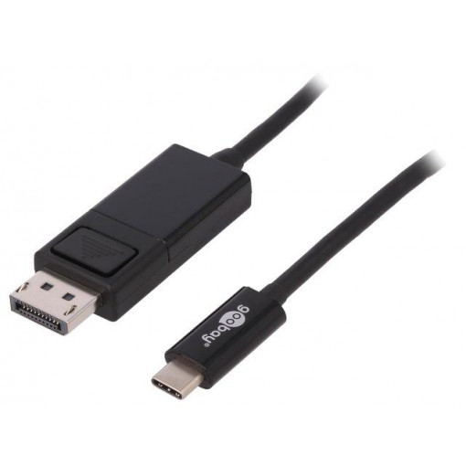 79295; Adapter; High Speed; DisplayPort plug,USB C plug; 1.2m; Goobay