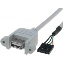 USBAJ-1; Adapter; USB 2.0; USB A socket,5pin pin header; 0.5m; BQ CABLE