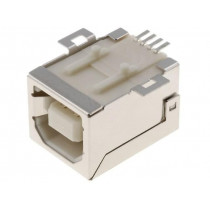 USBB-G-SMD; Socket; USB B; SMT; horizontal; NINIGI