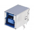 USBB-G3.0; Socket; USB B; on PCBs; THT; angled 90°; USB 3.0; NINIGI