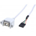 USBBJ-1; Adapter; USB 2.0; USB B socket,5pin pin header; 1m; BQ CABLE