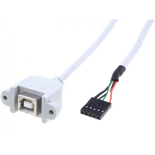 USBBJ-1; Adapter; USB 2.0; USB B socket,5pin pin header; 1m; BQ CABLE