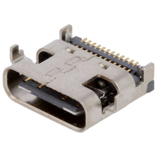 USB-C31-S-RA-EH2-SMT-BK; Socket; USB C; SMT; angled 90°; USB 3.1; ADAM TECH